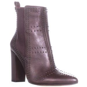 Womens Vince Camuto Basila Studded Ankle Boots, Vintage Claret